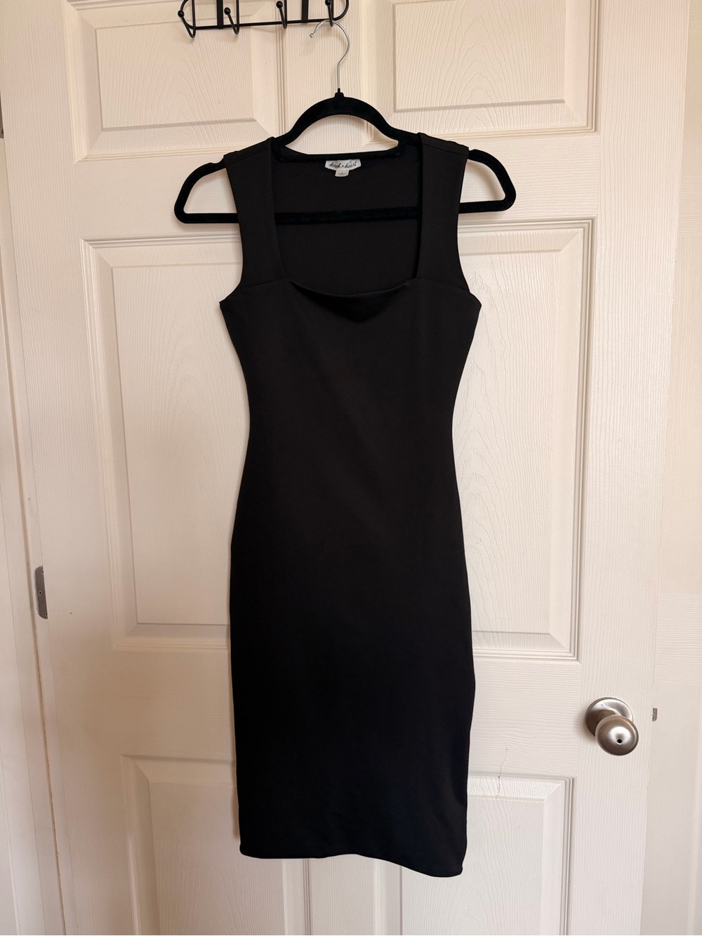 Derek Heart Black Bodycon Dress – Size Small